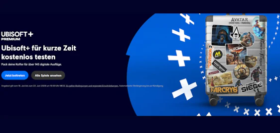 Gratis Gaming-Monat sichern! 🎮 Ubisoft+ Premium kostenlos testen und 145 Spiele zocken 🕹️