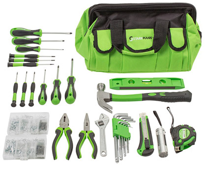 Starkmann Greenline 756tlg. Werkzeugtasche für 25€ - Chrom-Vanadium-Stahl