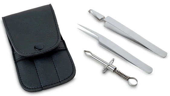 Gib Zecken keine Chance! Zeckenentfernung leicht gemacht! 3er Set aus Edelstahl (Zange, Pinzette & Entferner) mit Etui