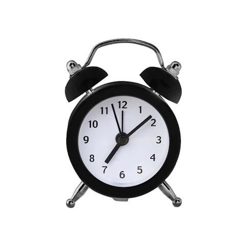 Mini Round Wecker Desktop-Tisch Nacht Uhren Kinder Erwachsene Reisewecker Dekor