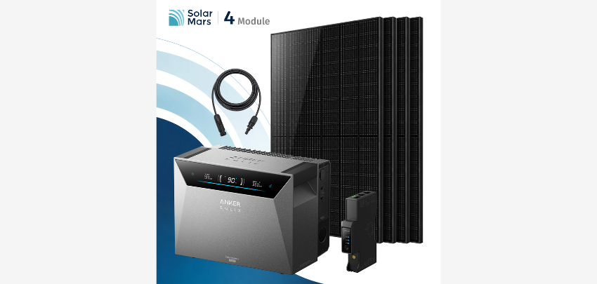 Sonne tanken und Geld sparen! ☀️ Anker SOLIX Solarbank 4 E5000 Pro Solarspeicher-Set für 1.739€