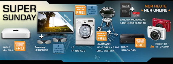 Saturn Super Sunday - Mac Mini für 499€, 64GB micro SD-Karte für 35€