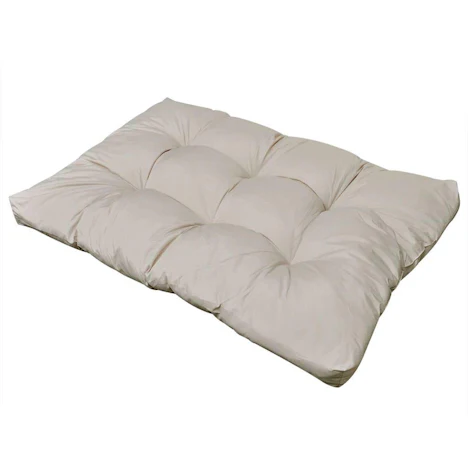 Gepolstertes Sitzkissen 120 x 80 x 10 cm sandweiß