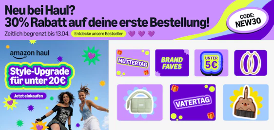 đđ„ Amazon Haul: 30% Rabatt auf gĂŒnstige Produkte â nur kurze Zeit!