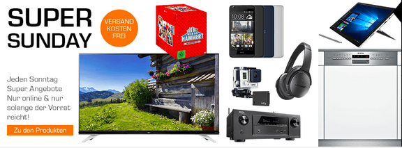 Saturn Super Sunday am 24.04. – z. B. Microsoft Surface Pro 4 mit i5-6300U und 128GB für 899€
