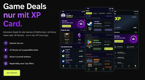 XP Card: Xbox, PS, Steam Bundle Deals umsonst