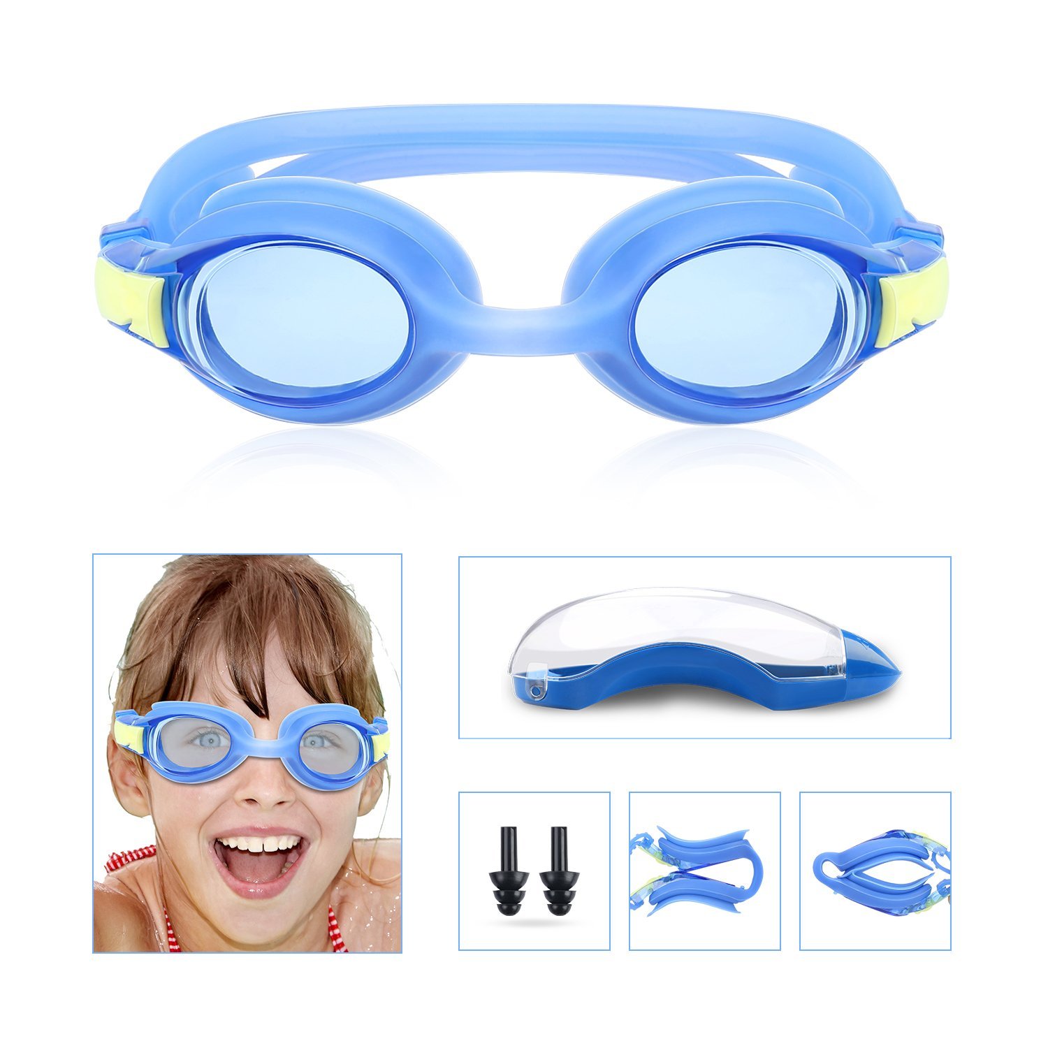 Schwimmbrille für Kinder Antibeschlag 100% UV-Schutz für 3,99€
