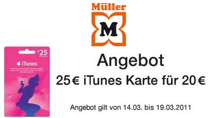 itunes rabatt müller