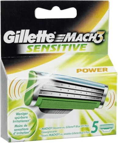 Aktion: Gillette Mach3 Sensitive (5 Stk.) für nur 13,94€ statt 37,99€