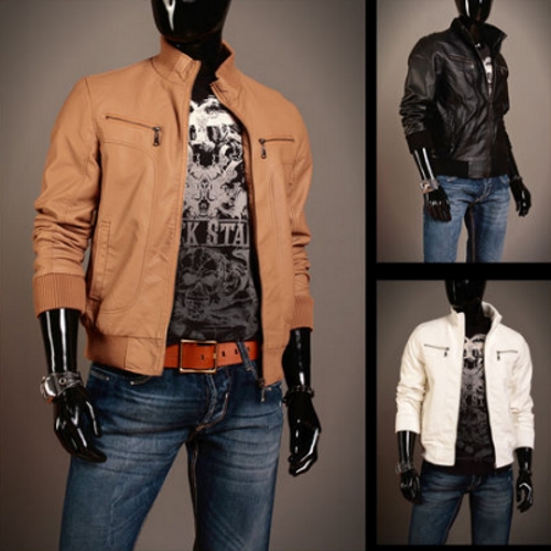 Coole Herren K. Lederjacken-Style in drei Farben auswählbar, S - XXL für 49€ (statt 129€)