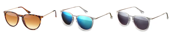 UVprotect Retro Sonnebrillen für 2€ - verschiedene Farben zur Auswahl