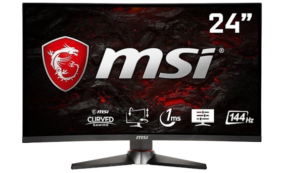 MSI Optix MAG24C für 206€ - 24" FHD Curved Monitor mit VA-Panel, 1ms Reaktionszeit und 144Hz