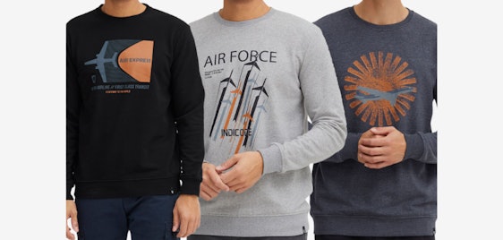 Indicode IDForz Rundhals-Sweater für 7€ zzgl. Versand - 3 Motive, Gr. S bis 2XL