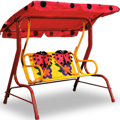 Kinder Hollywoodschaukel RED BEETLE 2 Sitzer für 39,95€