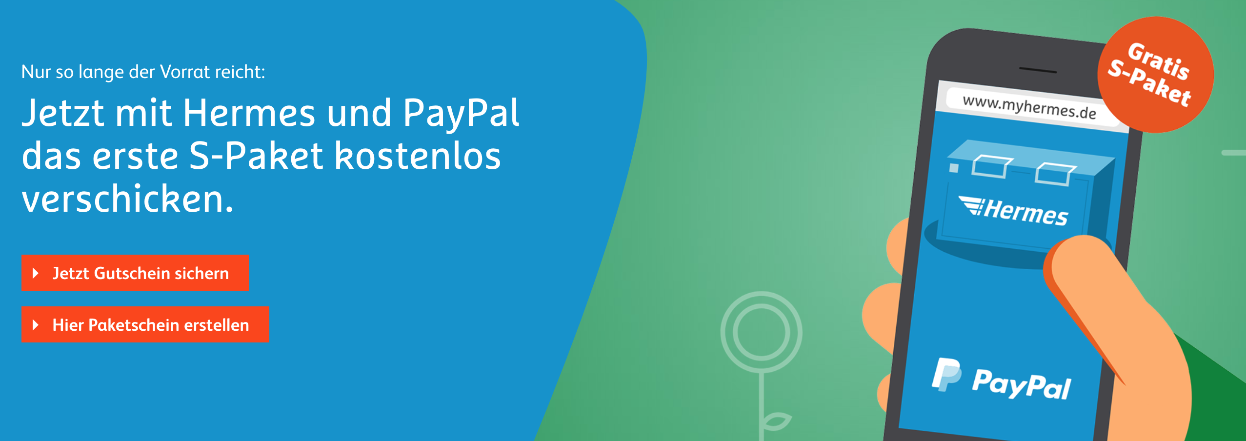 Begrenztes Angebot! Online mit Paypal zahlen und das erste Hermes S-Paket kostenlos verschicken 📦 🤑