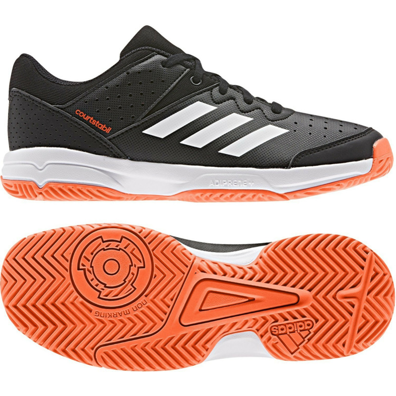 Aktion: Adidas Kinder-Halbschuhe Court Stabil Jr 3 schwarz (F99912) 29% günstiger