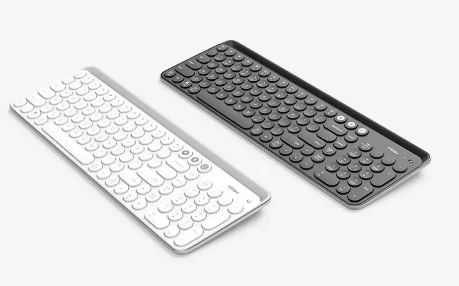 MIIIW Bluetooth-Tastatur runde Tasten, stylisches Aussehen