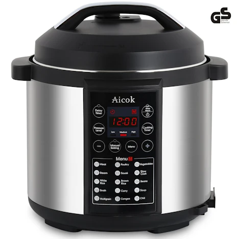 12€ von Aicok 7 in 1 Programmierbarer Elektrische Schnellkochtopf