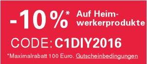 10% auf die Kategorie Heimwerken bei eBay