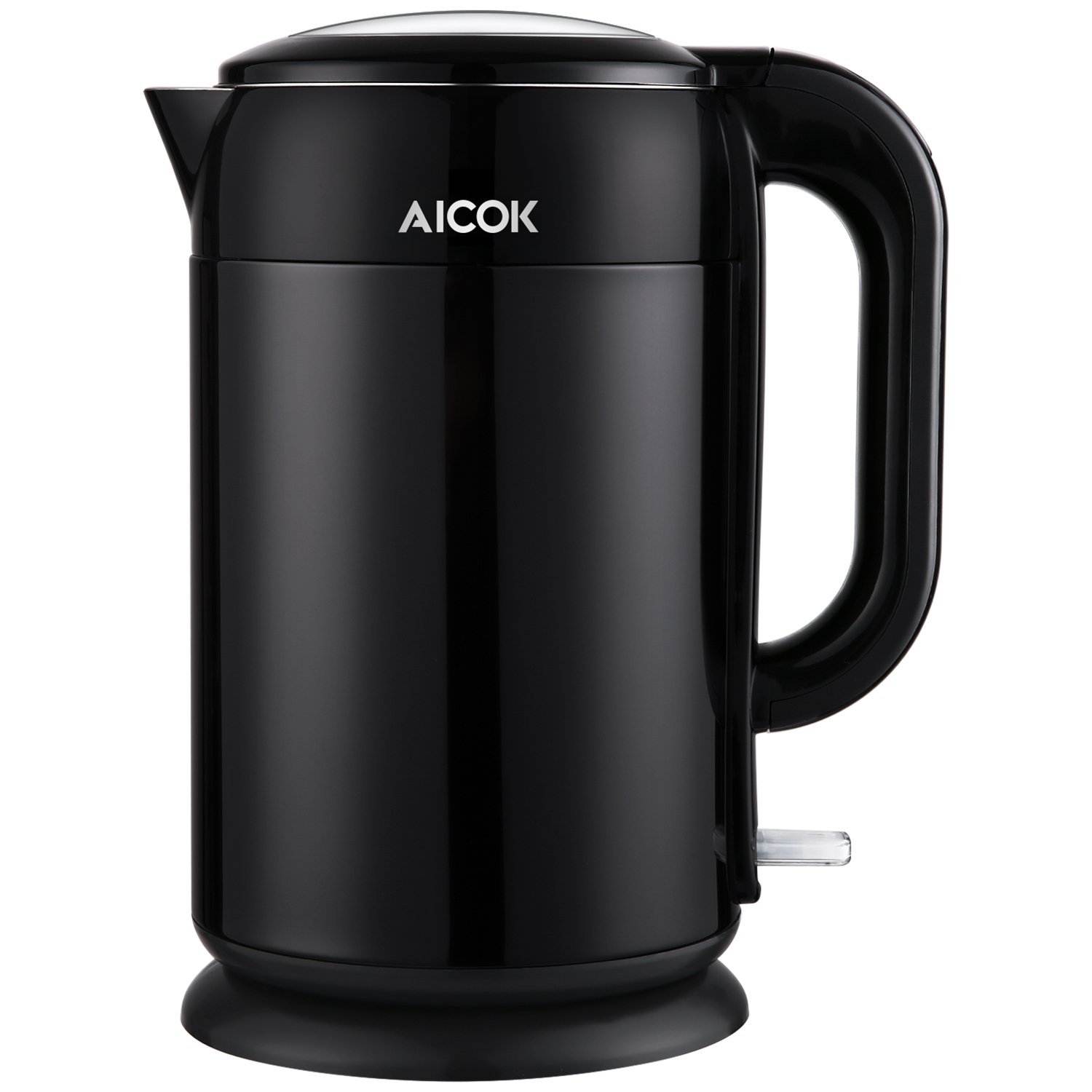 Aicok 1,7 Liter 2200W Doppelwandiger Edelstahl Wasserkocher nur 17,99€