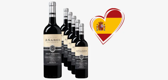 Mega Deal! ⏱️ 6 Flaschen Rioja Gran Reserva für 38€ - spanischer Rotwein, 25 Monate fassgereift, DOCa Qualität