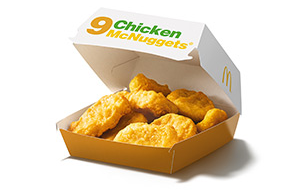9er Chicken McNuggets für 3€ - mit App-Coupon bei McDonald's