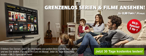 3 Monate Watchever für 8,99€ testen - BILD Movie im Test