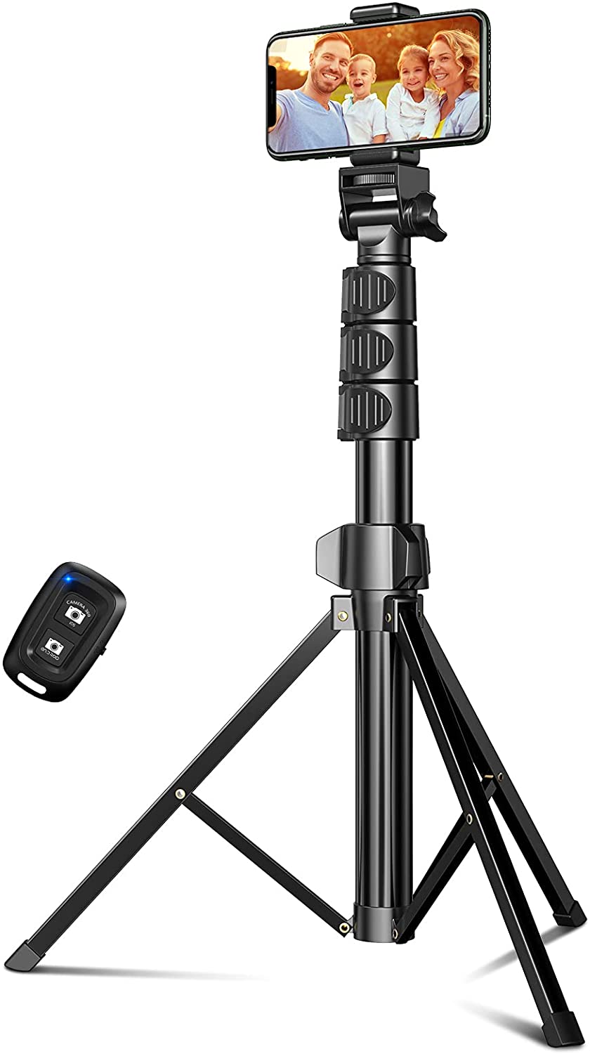 Handy Stativ mit Bluetooth-Fernbedienung für 16,55 € - 142 cm Erweiterbar