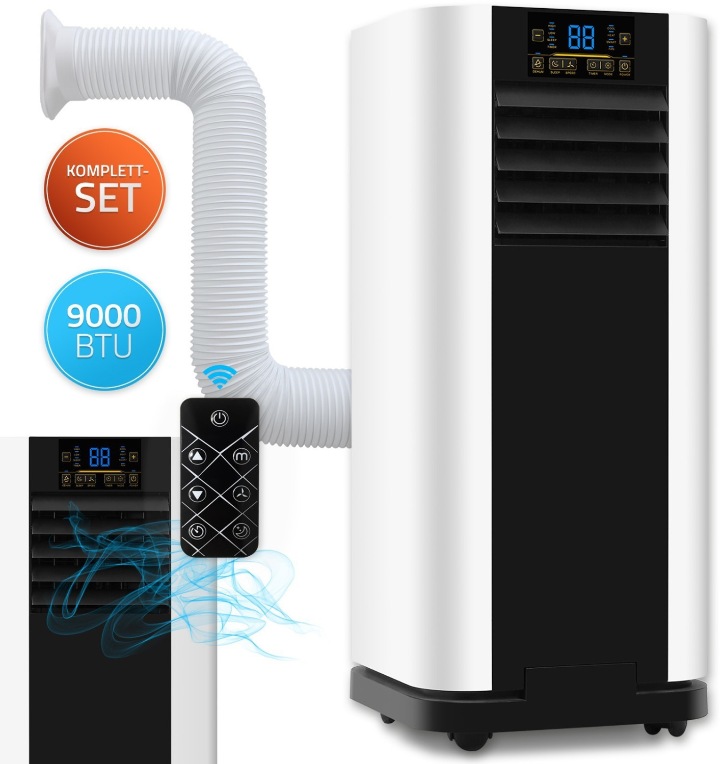 Home Deluxe Mokli XL für 199€ - mobile Klimaanlage mit 9.000 BTU, 4-in-1-Funktion