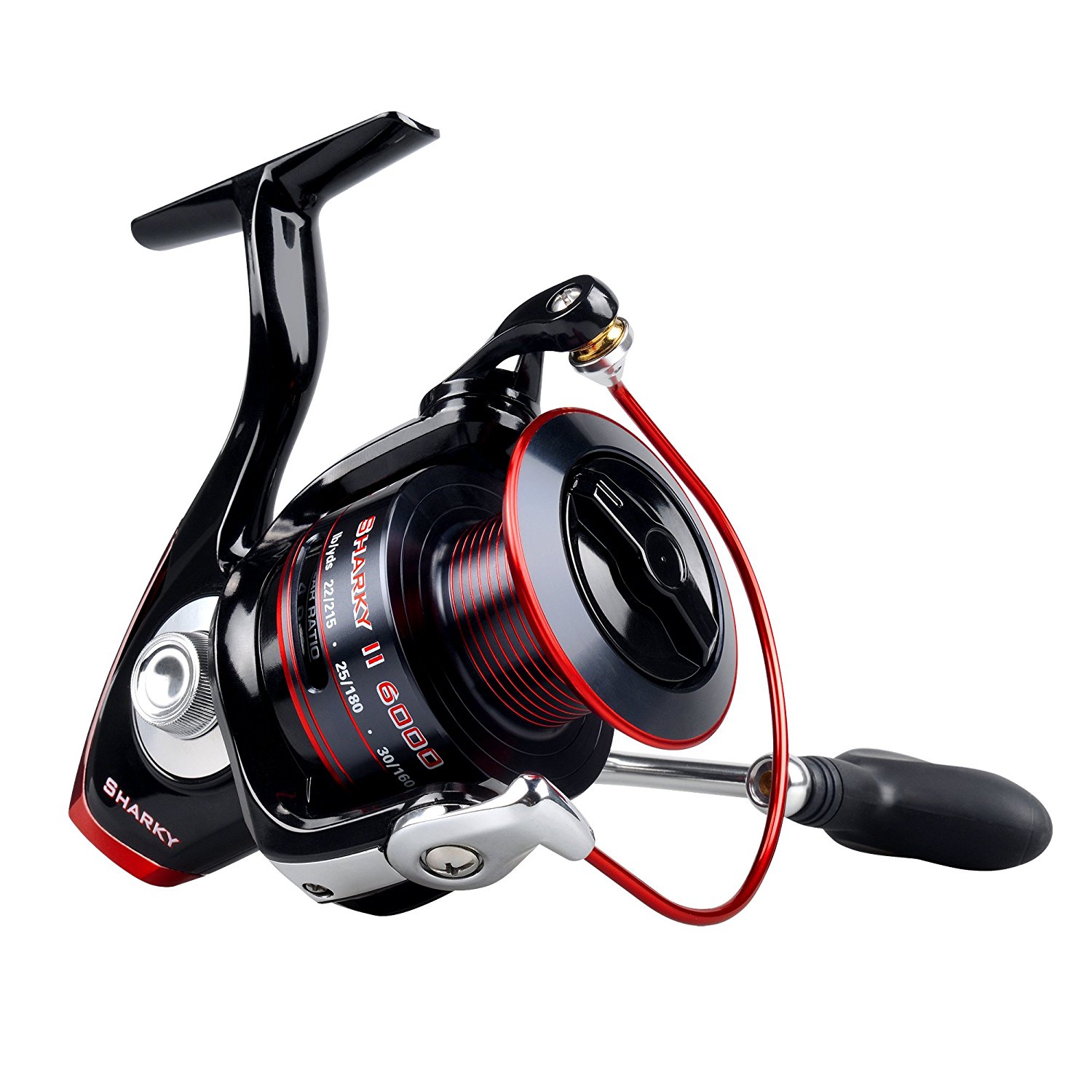 KastKing Sharky II Spinnrollen – Angelrolle bis zu 19 kg Carbonfaser Schlepp-Bremssystem - Überragende 10+1 Kugellager - Messinggetriebe