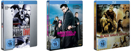 Blu-Ray Steelbooks für 10€ in der Tagesaktion - From Paris with Love, Black Hawk Down, Brügge sehen... und sterben?