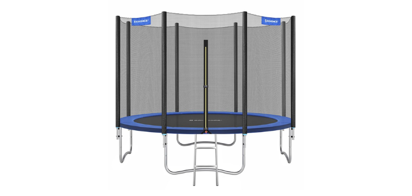Sportlicher Rabatt! Songmics Trampolin für 200€ - Komplettset mit Sicherheitsnetz, Ø366cm
