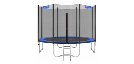 Sportlicher Rabatt! Songmics Trampolin für 200€ - Komplettset mit Sicherheitsnetz, Ø366cm