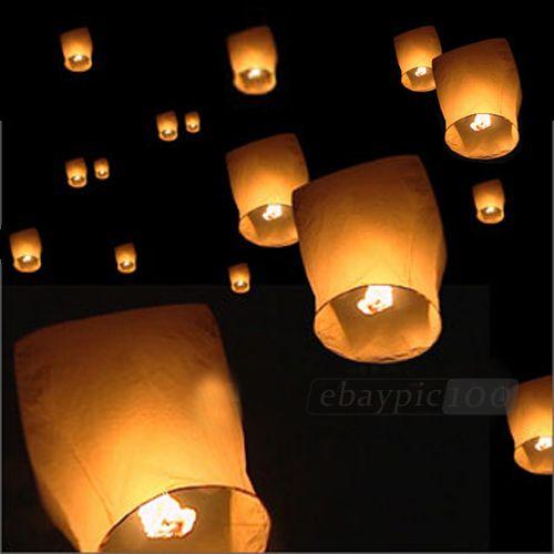 [eBay Wow]  5x Sky Ballon Kong Ming Laterne für 7,99€ portofrei