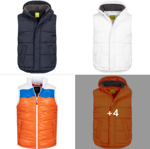 Lemon &amp; Soda Bodywarmer Unisex Weste mit Kapuze für nur 12,99€ statt 70,00€