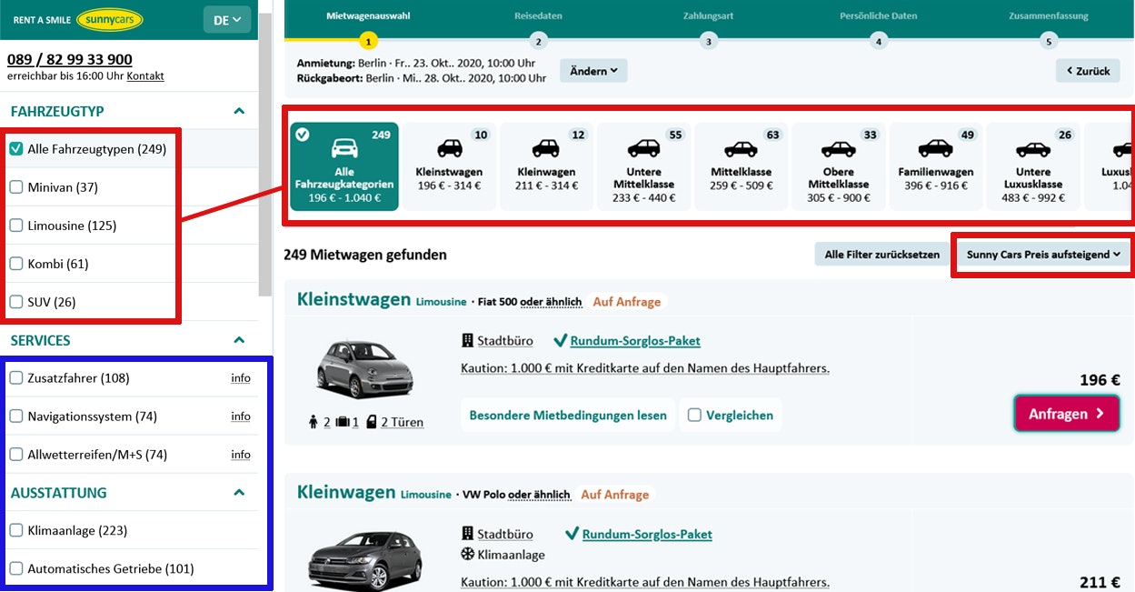 Sunny Cars Gutschein einlösen 1