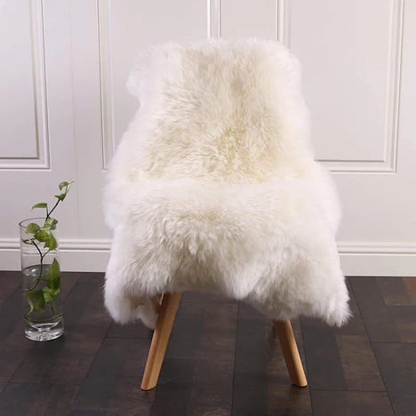 WOLTU Öko Lammfell Schaffell Teppich (90-105) x60cm