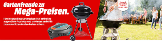 Grill- und Garten-Schnäppchen bei Media Markt - z.B. El Fuego Denton für 39€