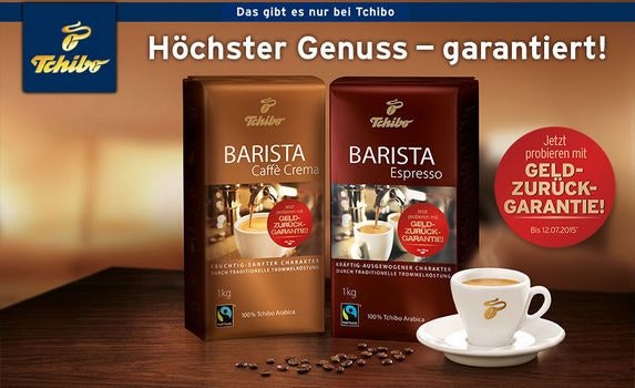 cashback tchibo kaffee barista