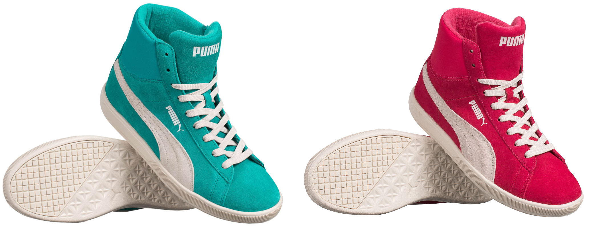 Puma Archive Lite Mid Suede für 23€ - Leder-Sneaker in Türkis oder Pink