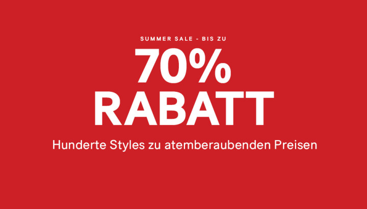 Sale bei H&amp;M – bis zu 70% Rabatt und kostenloser Versand