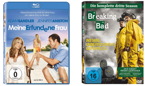 Herbstschnäppchen: Breaking Bad - Season 3 für 17€, Meine erfundene Frau [Blu-Ray] für 10€