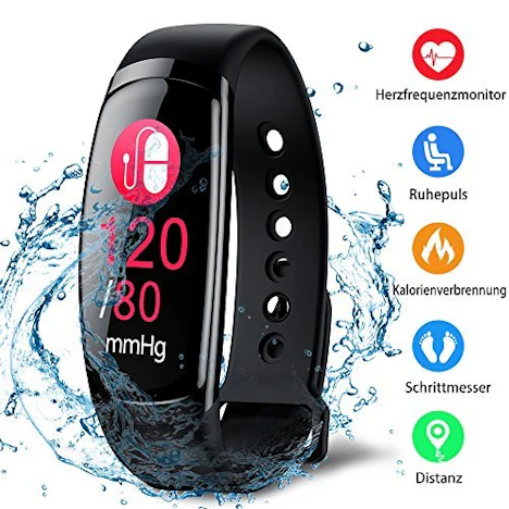 Kombel Fitness Trackers Fitness Armband mit Pulsmesser für 22,99€