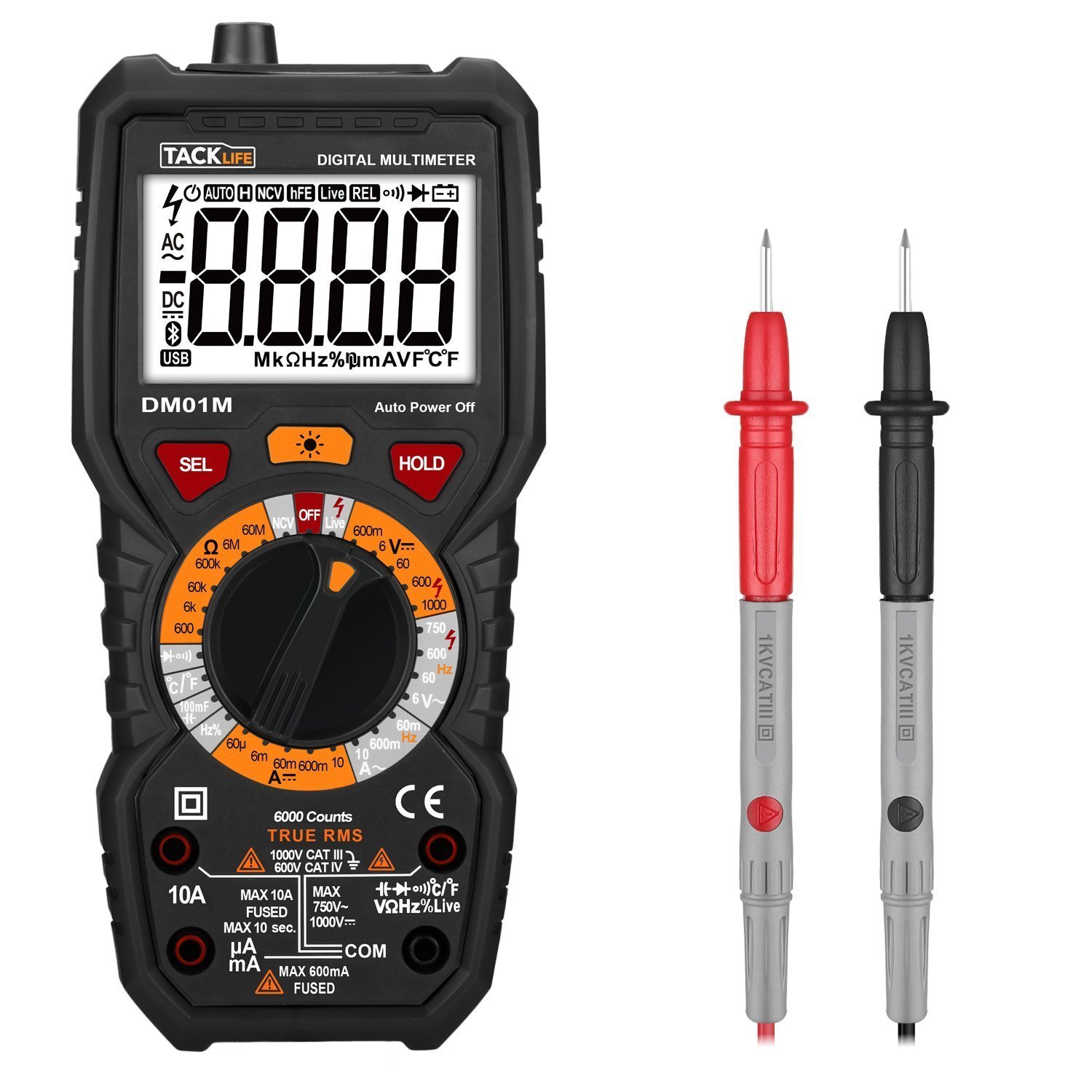 Amazon Tacklife DM01M Advanced Multimeter 16,99 Euro