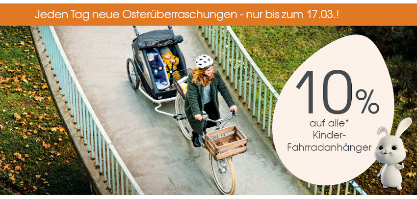 10% auf Fahrradanhänger bei Babymarkt - z. B.: hamax Avenida blue 2-Sitzer für 358€ (statt 398€)