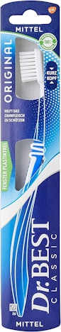 Dr.BEST Original Kurzkopf-Zahnbürste für 0,80€ - mittel, mit Flex-Zone