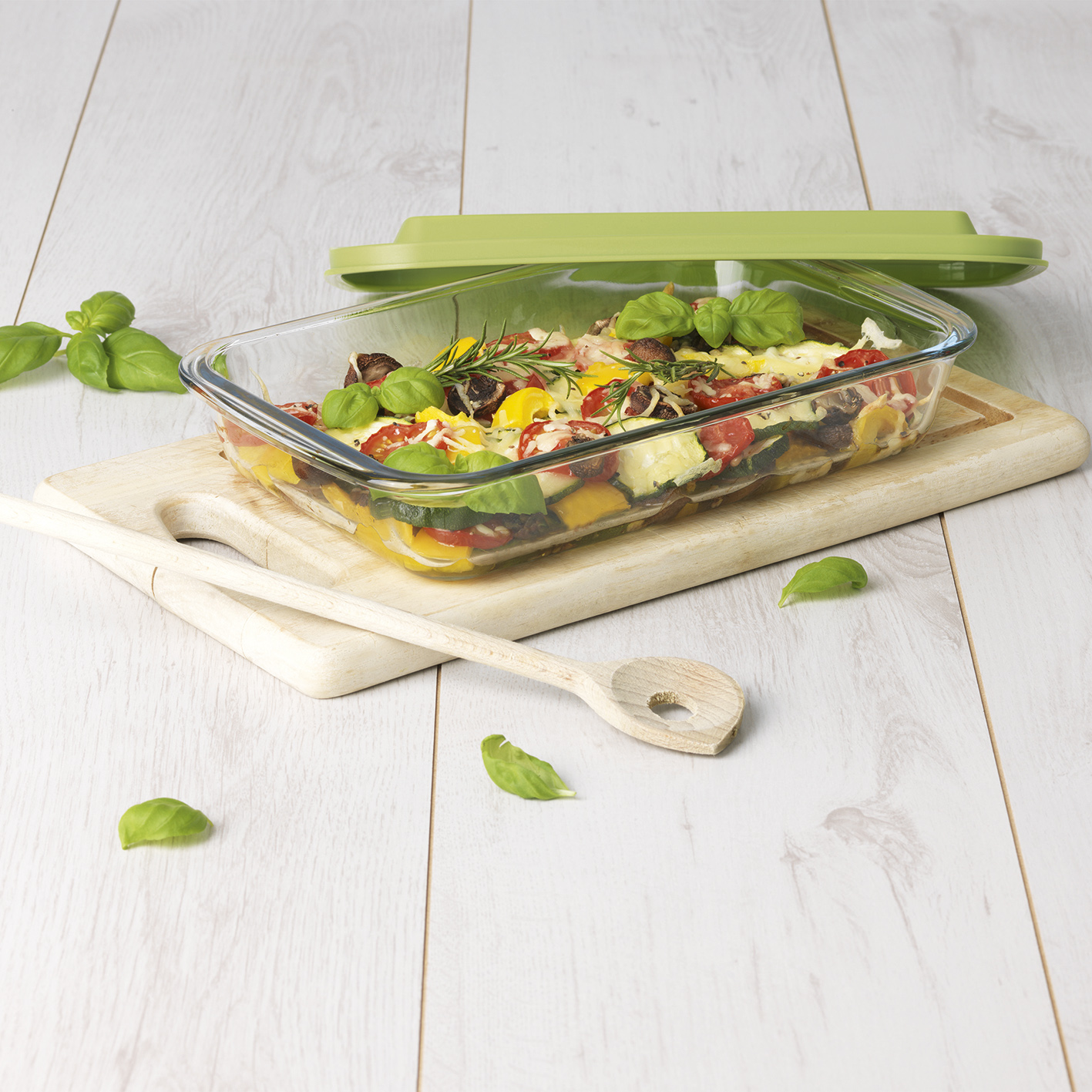 Gleich 4 Glas Auflaufformen mit Deckel für nur 15,99€. Anstelle 39,96€