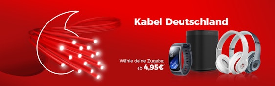 Kabel Deutschland Red Internet & Phone mit Sonos One ab 15€ im Monat - Kabelanschluss mit bis zu 400 MBit/s