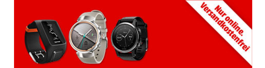 Media Markt Wearables Aktion - z. B. Asus ZenWatch 2 für 69€