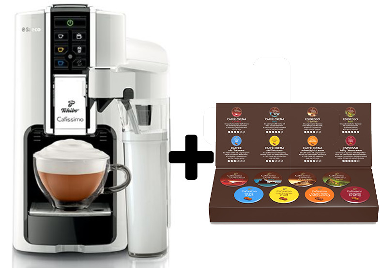 Tchibo Saeco Cafissimo Latte für 70€ – Kaffee-Kapselmaschine in 2 Farben + 8 Cafissimo-Kapseln gratis